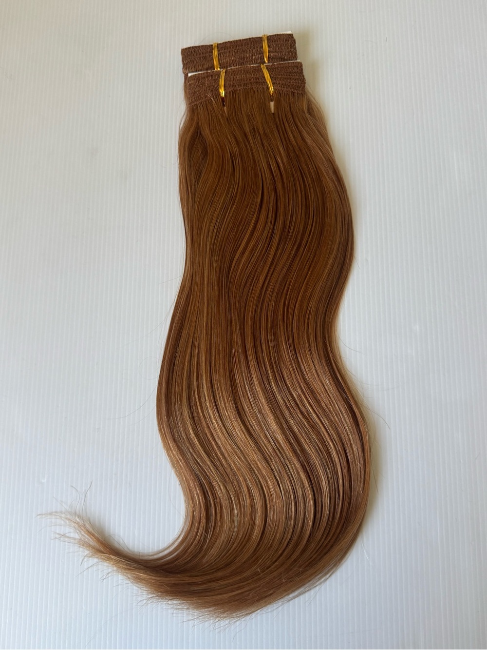 16” 100% Human Hair Honey Blonde M30/144 Straight Weft Extensions